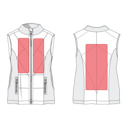 Gilet chauffant Slimline Style sans batterie HKM Noir