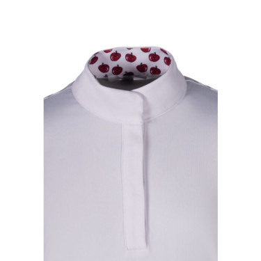 Polo de concours Hunter Kids manches longues HKM Blanc