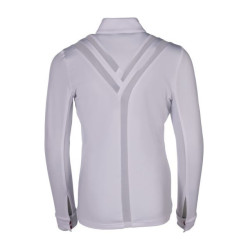 Polo de concours Hunter Kids manches longues HKM Blanc