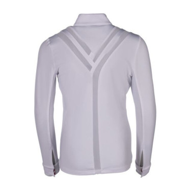 Polo de concours Hunter Kids manches longues HKM Blanc