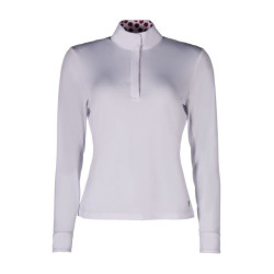 Polo de concours Hunter manches longues HKM Blanc Polo de concours Hunter manches longues HKM Blanc
