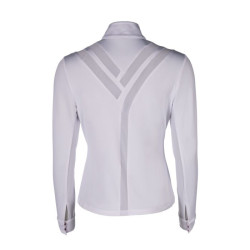 Polo de concours Hunter manches longues HKM Blanc Polo de concours Hunter manches longues HKM Blanc