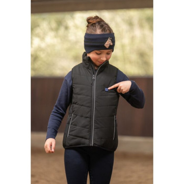 Gilet chauffant pour enfants Cuddle Style HKM Noir Gilet chauffant pour enfants Cuddle Style HKM Noir
