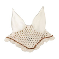 Bonnet anti-mouches Hobby Horsing Premium HKM Beige Bonnet anti-mouches Hobby Horsing Premium HKM Beige