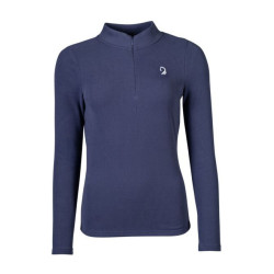 Polo à manches longues Arezzo Soft Lauria Garrelli Indigo Bleu