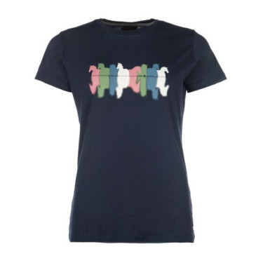 T-Shirt équitation coton HKM avec motif cheval