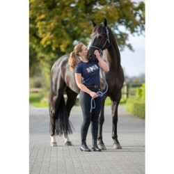 T-Shirt équitation coton HKM avec motif cheval