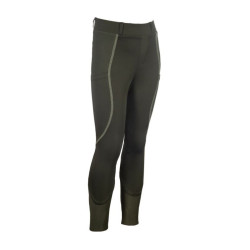 Legging HKM Claire fond 1/1 en silicone Gris vert