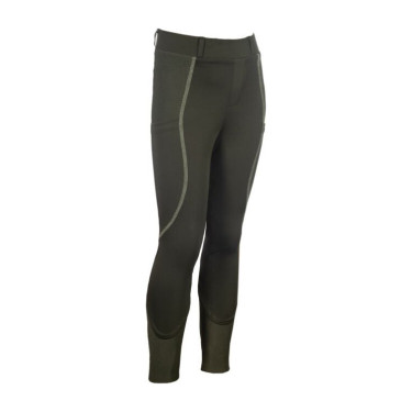 Legging HKM Claire fond 1/1 en silicone Gris vert