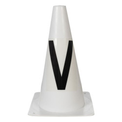 Pylônes de piste HKM Dressage Hobby Horsing Blanc