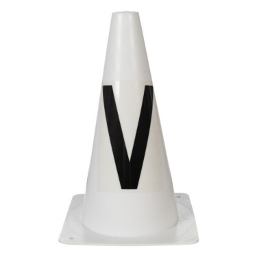 Pylônes de piste HKM Dressage Hobby Horsing Blanc