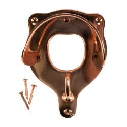 Porte bridon HKM en laiton Cuivre Marron