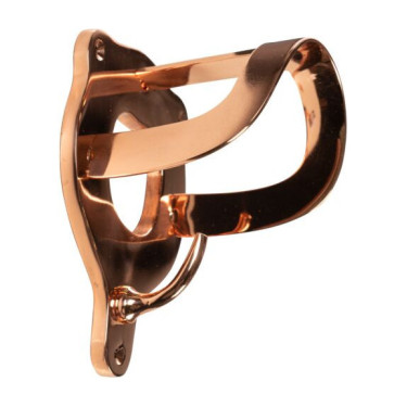 Porte bridon HKM en laiton Cuivre Marron