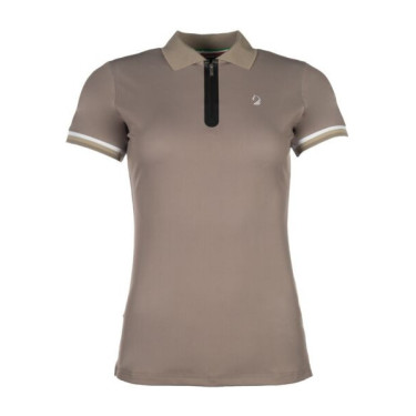 Polo HKM Amalfi Taupe Marron Polo HKM Amalfi Taupe Marron