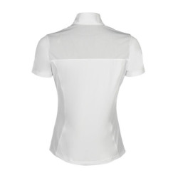 Polo de concours HKM Skadi manches courtes femme Blanc