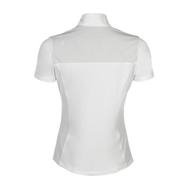 Polo de concours HKM Skadi manches courtes femme Blanc