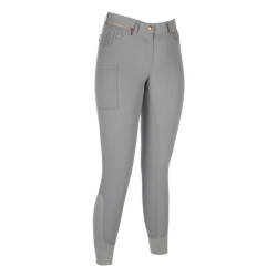 Pantalon HKM Rosegold Sparkle Style 1/1 en silicone Gris / or rose