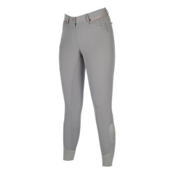 Pantalon HKM Rosegold Sparkle Style 1/1 en silicone Gris / or rose