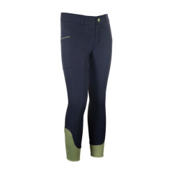 Pantalon HKM Claire fond 1/1 en silicone Bleu foncé Pantalon HKM Claire fond 1/1 en silicone Bleu foncé
