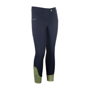 Pantalon HKM Claire fond 1/1 en silicone Bleu foncé Pantalon HKM Claire fond 1/1 en silicone Bleu foncé