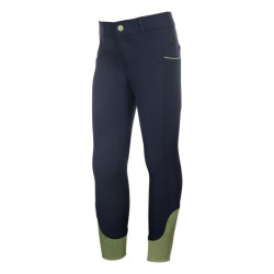 Pantalon HKM Claire fond 1/1 en silicone Bleu foncé Pantalon HKM Claire fond 1/1 en silicone Bleu foncé