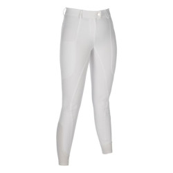 Pantalon HKM Amalfi fond 1/1 en silicone Blanc