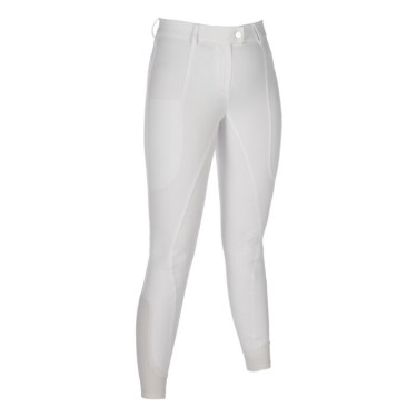 Pantalon HKM Amalfi fond 1/1 en silicone Blanc