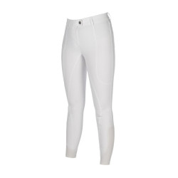 Pantalon HKM Amalfi fond 1/1 en silicone Blanc