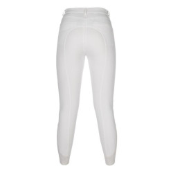 Pantalon HKM Amalfi fond 1/1 en silicone Blanc