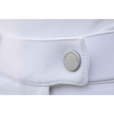 Pantalon HKM Amalfi fond 1/1 en silicone Blanc