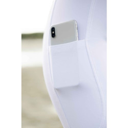 Pantalon HKM Amalfi fond 1/1 en silicone Blanc