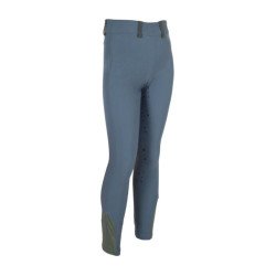 Legging HKM Pony Dream II fond 1/1 en silicone Bleu gris