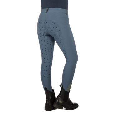 Legging HKM Pony Dream II fond 1/1 en silicone Bleu gris