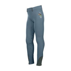 Legging HKM Pony Dream II fond 1/1 en silicone Bleu gris