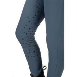 Legging HKM Pony Dream II fond 1/1 en silicone Bleu gris