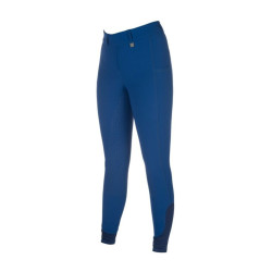 Legging HKM Amalfi fond 1/1 en silicone Bleu royal