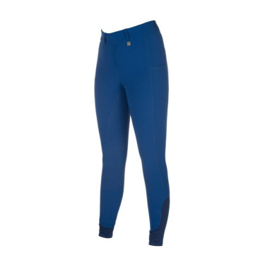 Legging HKM Amalfi fond 1/1 en silicone Bleu royal
