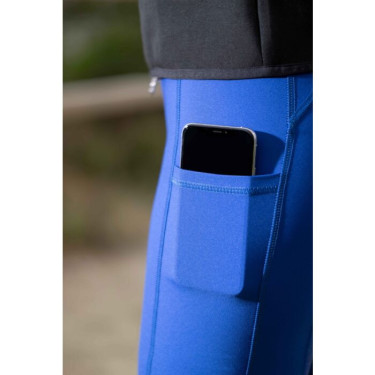 Legging HKM Amalfi fond 1/1 en silicone Bleu royal