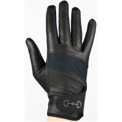 Gants cuir et mesh femme Horze Noir Gants cuir et mesh femme Horze Noir