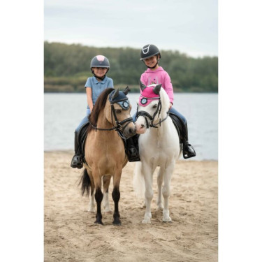 Bonnet d'équitation anti-mouches Shetland HKM Bonnet d'équitation anti-mouches Shetland HKM