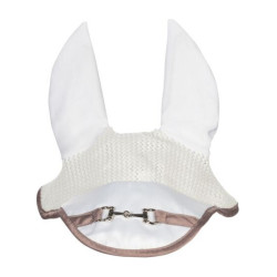Bonnet anti-mouches HKM Golden Bit Blanc