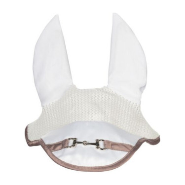Bonnet anti-mouches HKM Golden Bit Blanc