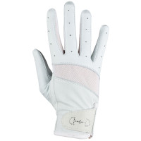 Gants cuir et mesh femme Horze Blanc