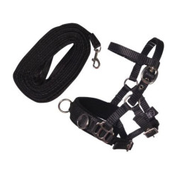 Set de longe HKM Hobby Horse Noir