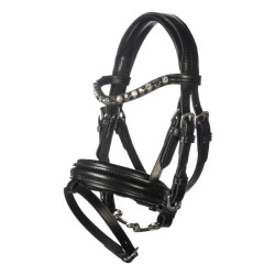 Bridon cuir HKM Hobby Horsing Noir