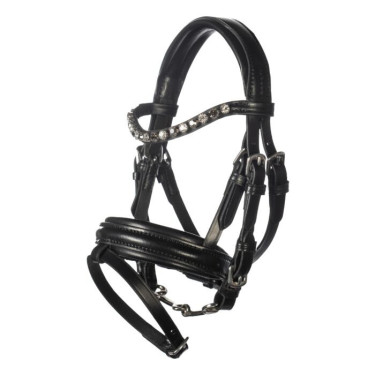 Bridon cuir HKM Hobby Horsing Noir