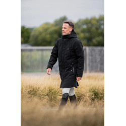 Manteaux Integral chaud long d'équitation homme Horse Pilot Noir Manteaux Integral chaud long d'équitation homme Horse Pilot Noir