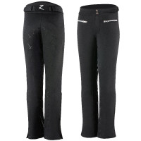 Pantalon d'équitation matelassée silicone Adeline enfants Horze Noir