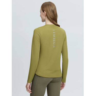 Haut technique de sport LeMieux manches longues Gooseberry Kaki
