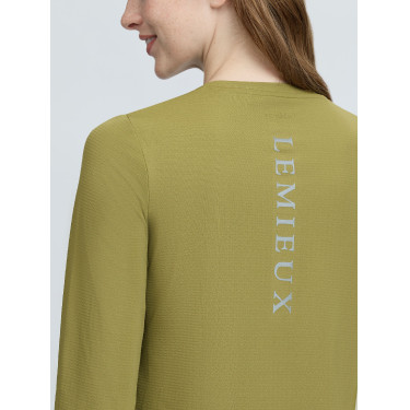 Haut technique de sport LeMieux manches longues Gooseberry Kaki